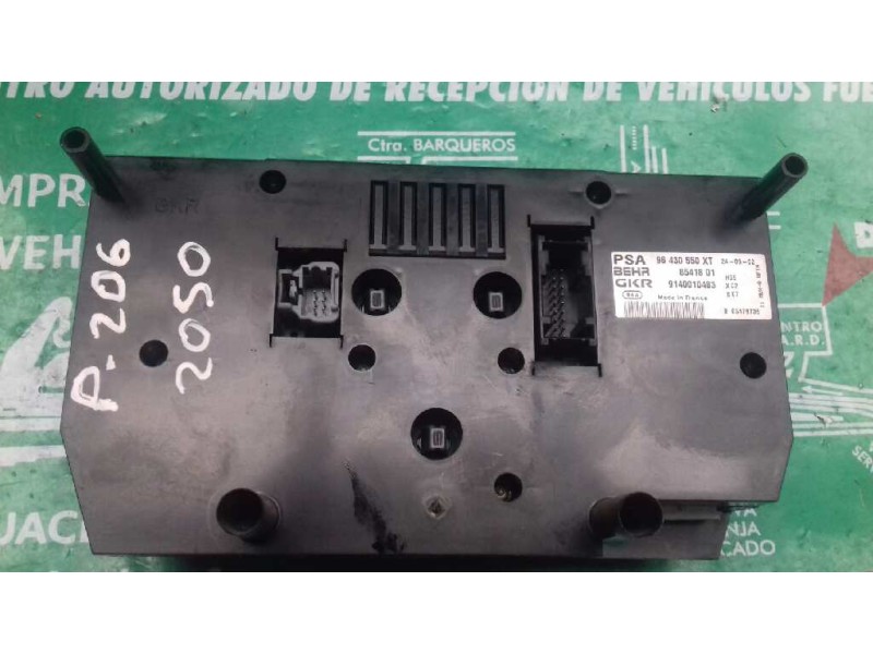 Recambio de mando climatizador para peugeot 206 berlina xt referencia OEM IAM 96430550XT 8541801 9140010483
