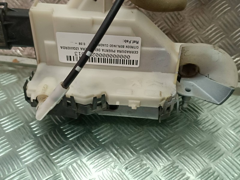 Recambio de cerradura puerta delantera izquierda para citroen berlingo cuadro referencia OEM IAM   ELECTRICA