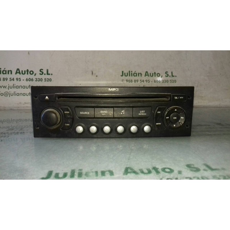 Recambio de sistema audio / radio cd para citroen c4 berlina lx referencia OEM IAM 9666403077  BLAUPUNKT