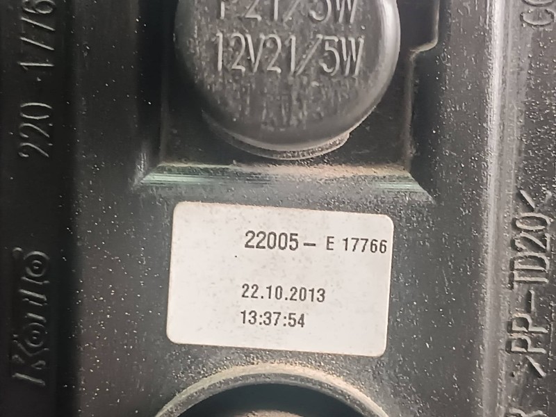 Recambio de piloto trasero derecho para renault kangoo (f/kc0) referencia OEM IAM 22017766  5 PINES
