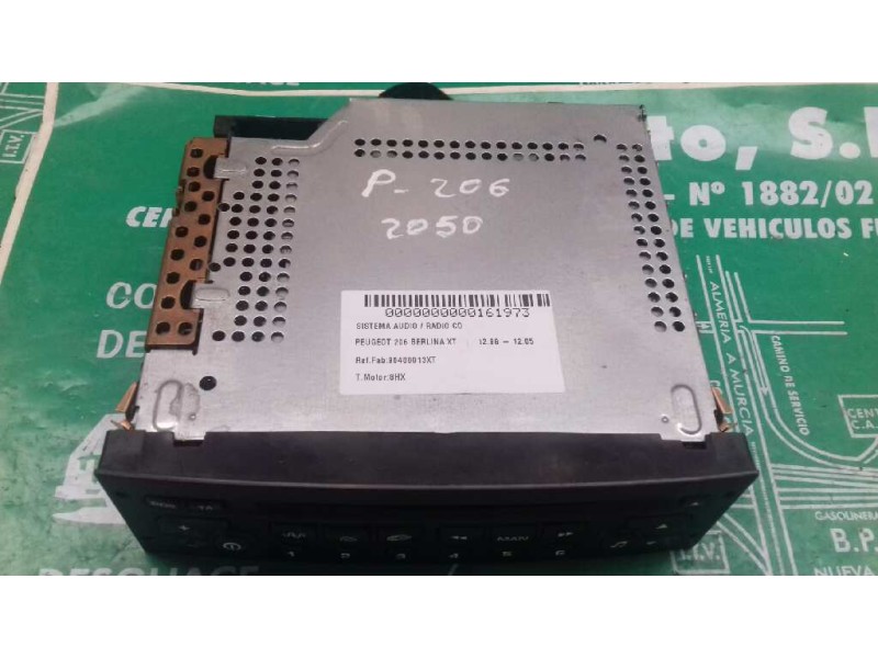 Recambio de sistema audio / radio cd para peugeot 206 berlina xt referencia OEM IAM 96488013XT PSARCD100 FD0202400129711