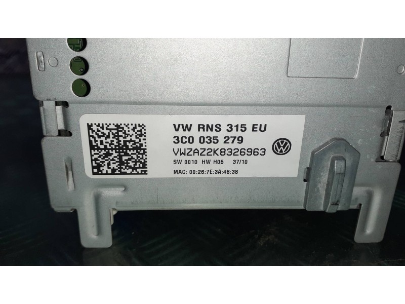 Recambio de sistema audio / radio cd para volkswagen sharan (7n1) referencia OEM IAM 3C0035279  5461036144