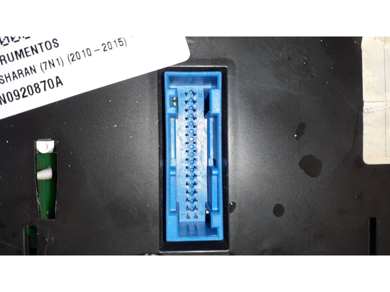 Recambio de cuadro instrumentos para volkswagen sharan (7n1) referencia OEM IAM 7N0920870A  