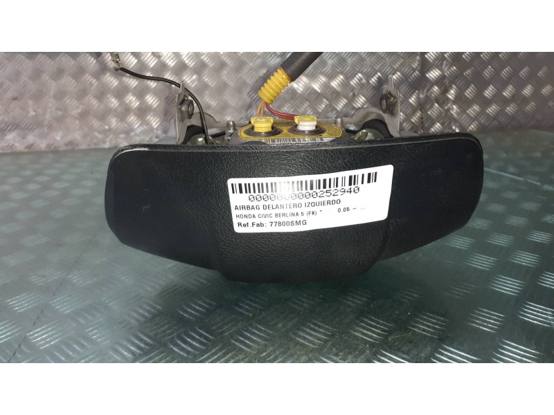 Recambio de airbag delantero izquierdo para honda civic berlina 5 (fk) referencia OEM IAM 77800SMG  4 PINES