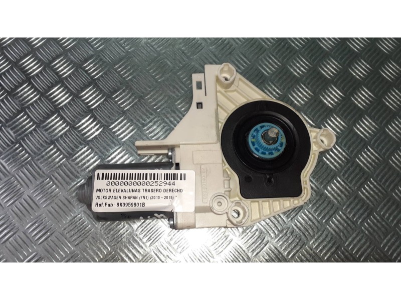 Recambio de motor elevalunas trasero derecho para volkswagen sharan (7n1) referencia OEM IAM 8K0959801B  2 PINES