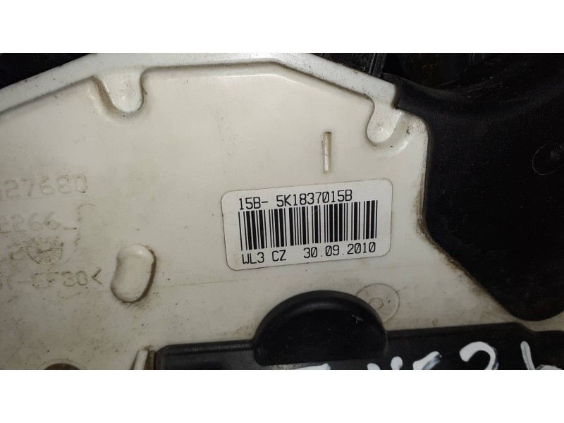 Recambio de cerradura puerta delantera izquierda para volkswagen sharan (7n1) referencia OEM IAM 5K1837015B 7 PINES ELECTRICA