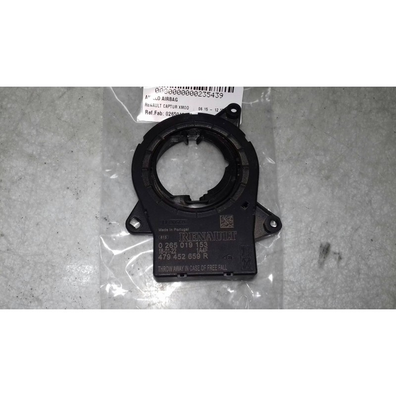 Recambio de anillo airbag para renault captur xmod referencia OEM IAM 0265019153 479452659R 