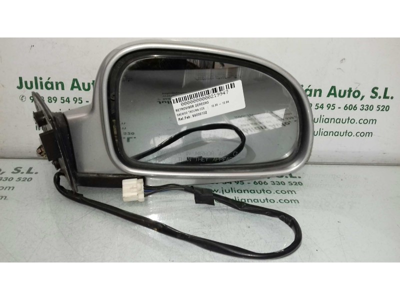 Recambio de retrovisor derecho para daewoo tacuma cdx referencia OEM IAM 99000102  ELECTRICO