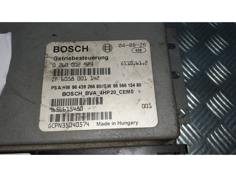 Recambio de centralita cambio automatico para peugeot 407 st confort referencia OEM IAM 0260002923  9643926680
