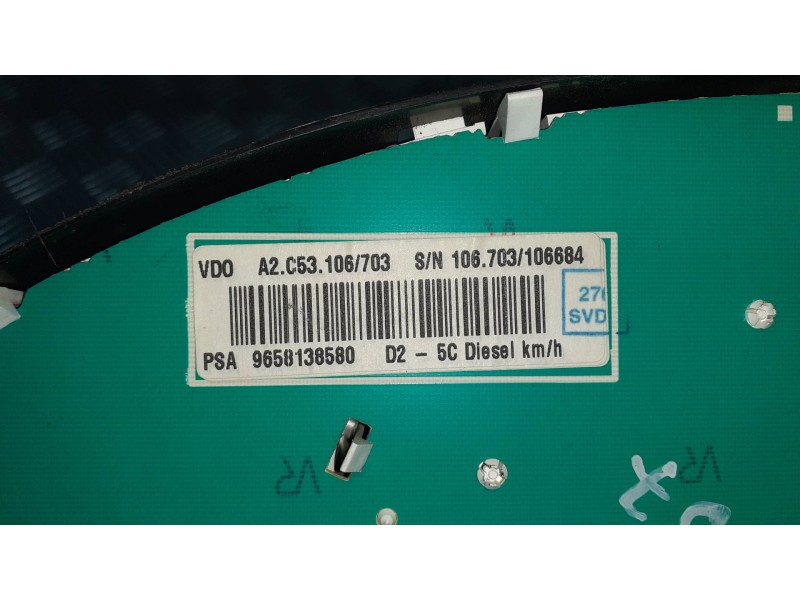 Recambio de cuadro instrumentos para peugeot 407 referencia OEM IAM 9658138580 A2C53106703 18 PINES