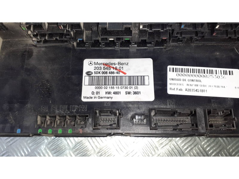 Recambio de unidad de control para mercedes-benz clase c (w203) berlina referencia OEM IAM A2035451801  5DK00848640