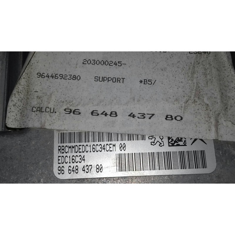 Recambio de centralita motor uce para citroen c4 berlina lx referencia OEM IAM 9664843780 281197595 KIT - BOSCH