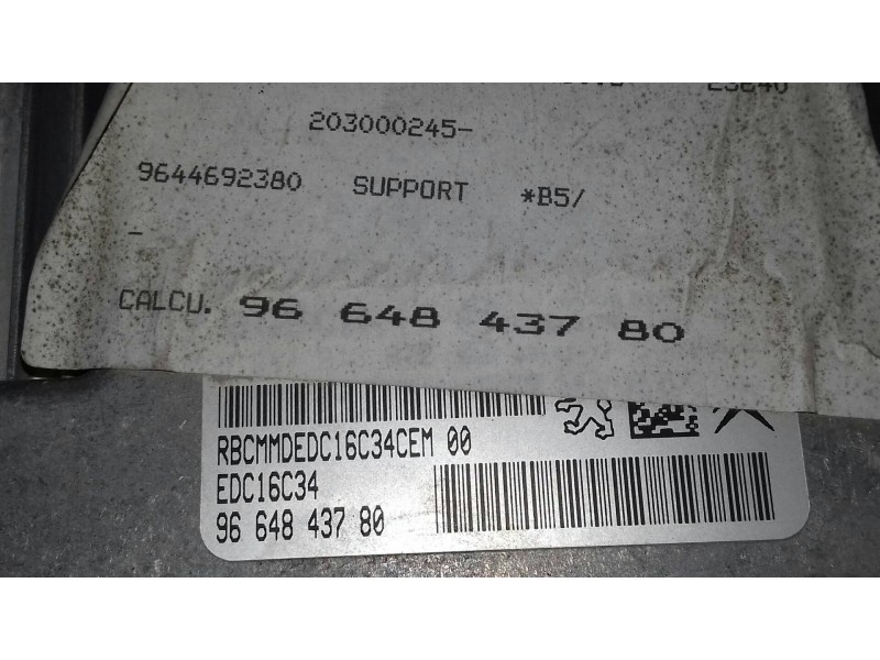 Recambio de centralita motor uce para citroen c4 berlina lx referencia OEM IAM 9664843780 281197595 KIT - BOSCH