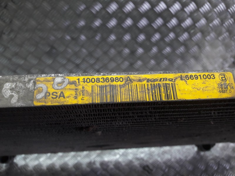 Recambio de condensador / radiador aire acondicionado para peugeot expert kasten referencia OEM IAM 1400836980A L6691003 