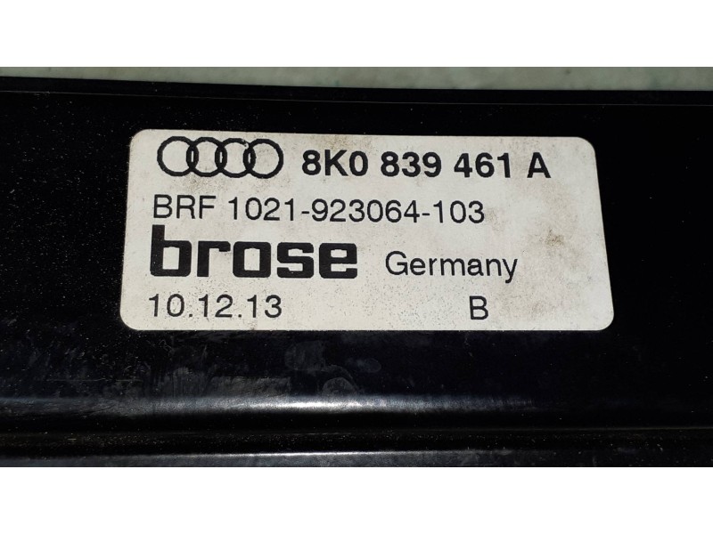 Recambio de elevalunas trasero izquierdo para audi a4 ber. (b8) basis referencia OEM IAM 8K0839461A  ELECTRICO
