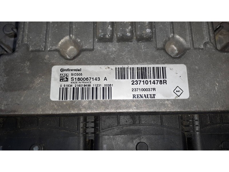 Recambio de centralita motor uce para renault megane iii berlina 5 p emotion referencia OEM IAM 237101478R  S180067143