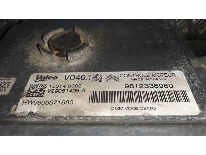 Recambio de centralita motor uce para citroen c4 picasso referencia OEM IAM 9812338980  153140302