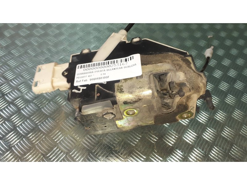 Recambio de cerradura puerta delantera derecha para peugeot 407 referencia OEM IAM 9660698180F  6 PINES