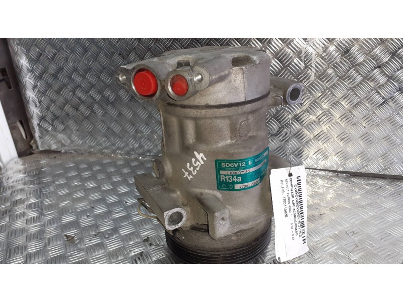 Recambio de compresor aire acondicionado para renault twingo (co6) referencia OEM IAM 7700115830 SD6V12 SANDEN