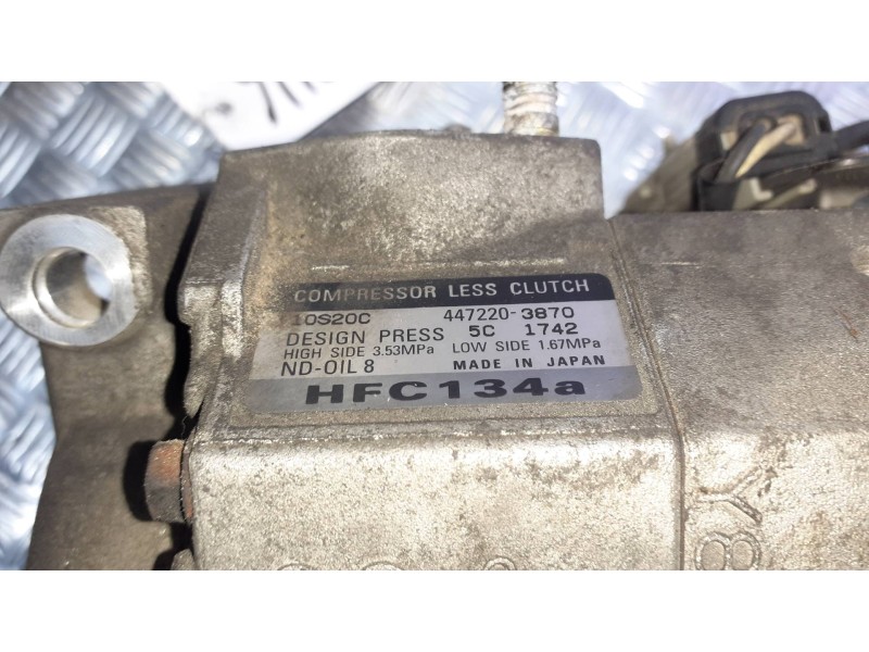 Recambio de compresor aire acondicionado para chrysler voyager (rg) referencia OEM IAM 4472203870  2 PINES