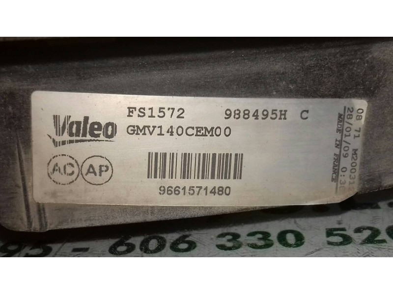 Recambio de electroventilador para citroen c4 berlina lx referencia OEM IAM 988495H 9661571480 VALEO