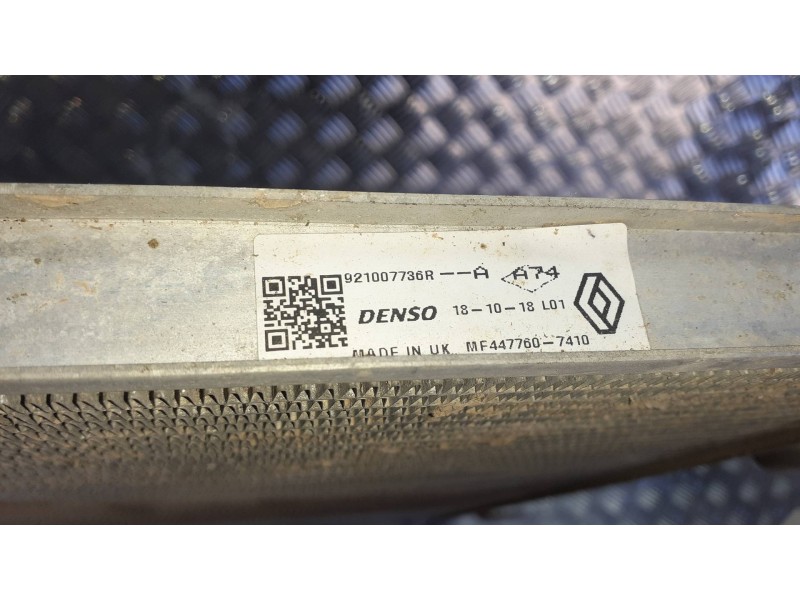 Recambio de condensador / radiador aire acondicionado para renault zoe referencia OEM IAM 921007736R  