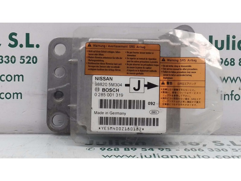 Recambio de centralita airbag para nissan almera (n16/e) acenta referencia OEM IAM 988205M304 0285001319 BOSCH