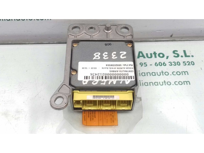 Recambio de centralita airbag para nissan almera (n16/e) acenta referencia OEM IAM 988205M304 0285001319 BOSCH
