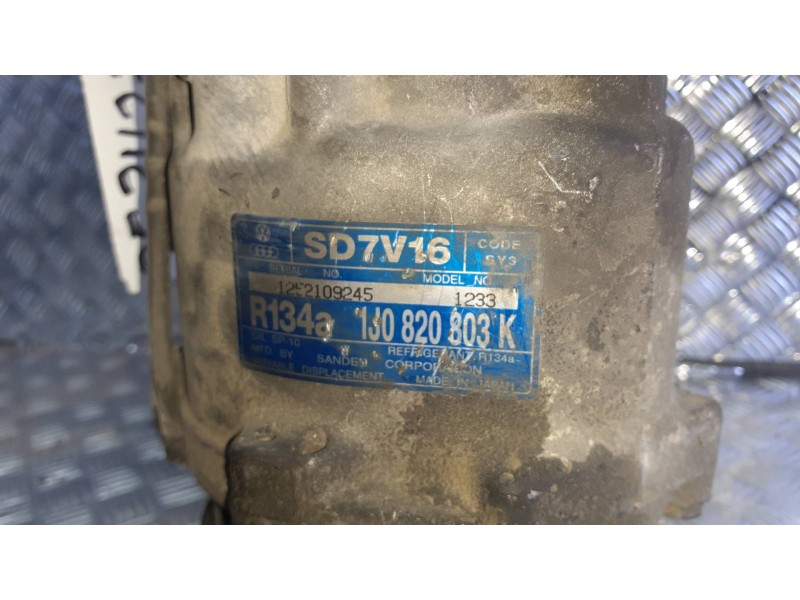 Recambio de compresor aire acondicionado para seat leon (1m1) signo referencia OEM IAM 1J0820803K SANDEM 2 PINES