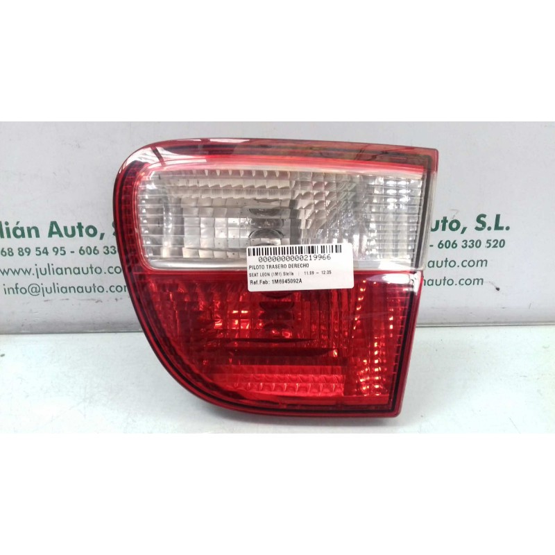 Recambio de piloto trasero derecho interior para seat leon (1m1) stella referencia OEM IAM 1M6945092A  INT - PORTON