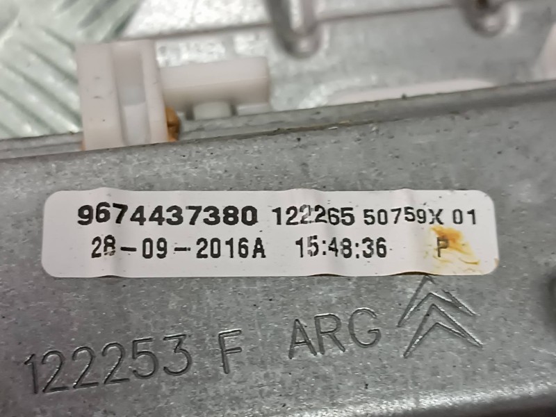 Recambio de elevalunas trasero izquierdo para citroen c-elysée referencia OEM IAM 9674437380 430100E0 ELECTRICO
