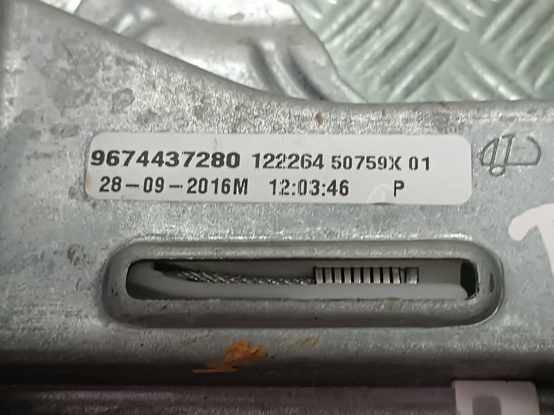 Recambio de elevalunas trasero derecho para citroen c-elysée referencia OEM IAM 9674437280 430100E0 ELECTRICO