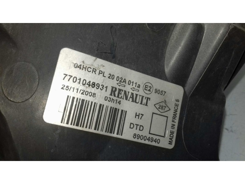 Recambio de faro derecho para renault laguna ii (bg0) authentique referencia OEM IAM 7701048931 89004940  Recambio de faro derecho para renault laguna ii (bg0) authentique referencia OEM IAM 7701048931 89004940