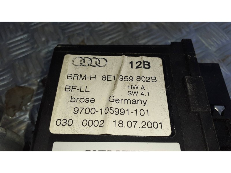 Recambio de motor elevalunas delantero derecho para audi a4 berlina (8e) referencia OEM IAM 8E1959802B  0130821764