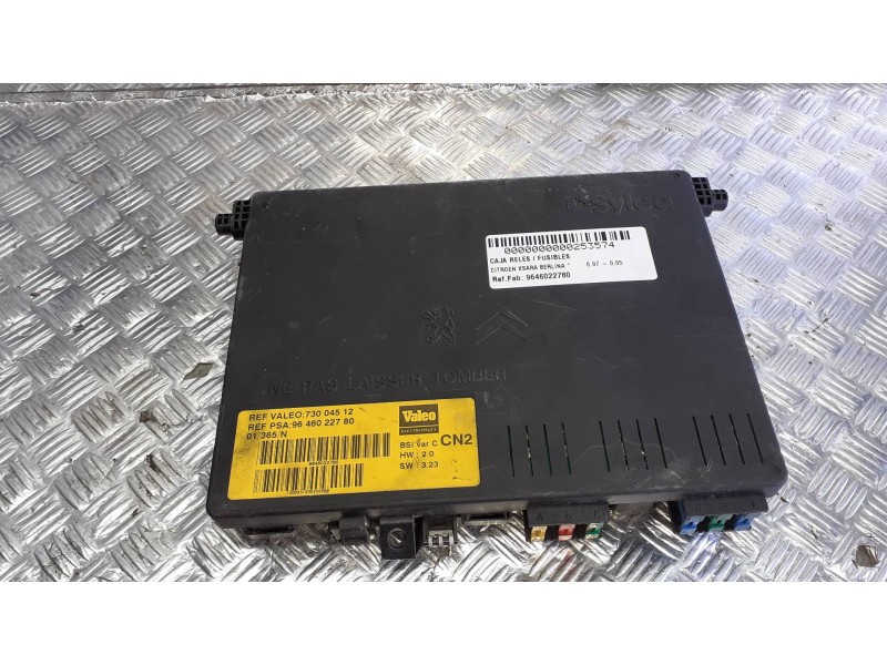 Recambio de caja reles / fusibles para citroen xsara berlina referencia OEM IAM 9646022780 73004512 BSI VAR C