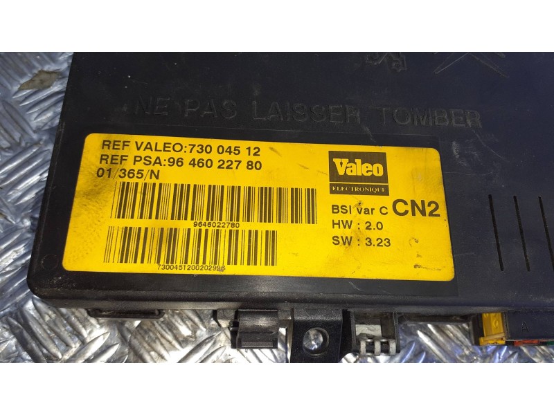 Recambio de caja reles / fusibles para citroen xsara berlina referencia OEM IAM 9646022780 73004512 BSI VAR C