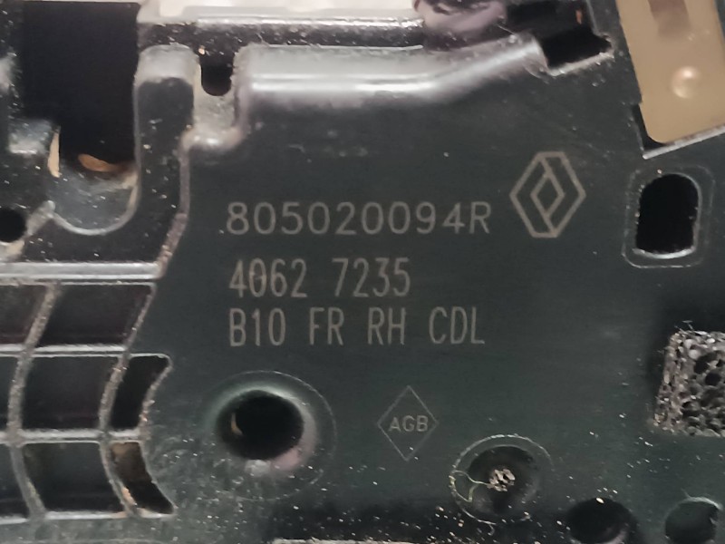 Recambio de cerradura puerta delantera derecha para renault zoe referencia OEM IAM 805020094R 40627235 CONECTOR 4 PINES