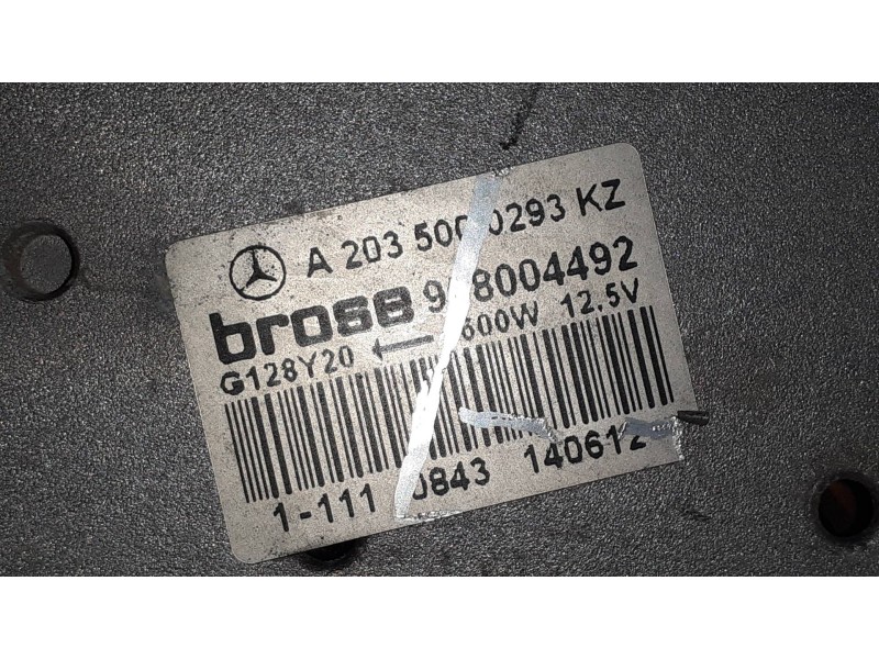 Recambio de electroventilador para mercedes-benz clase a (w168) 160 (168.033) referencia OEM IAM A2035000293KZ 909003506 BROSE