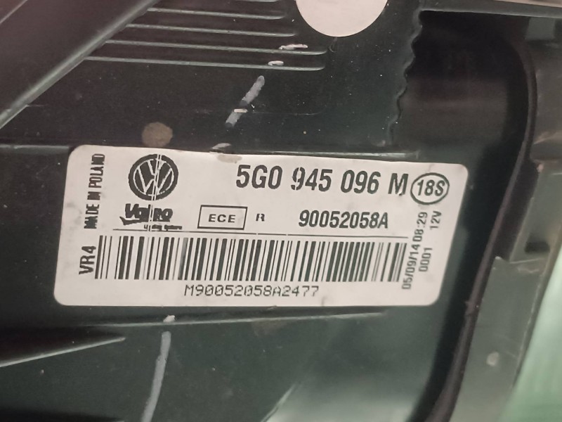 Recambio de piloto trasero derecho para volkswagen golf vii lim. referencia OEM IAM 5G0945096M  