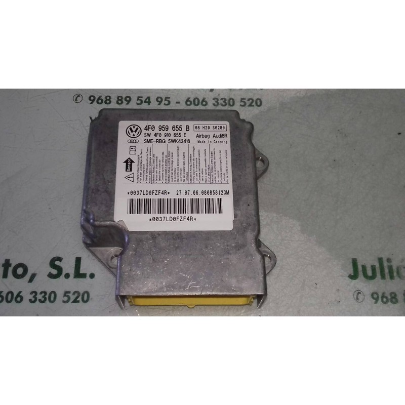 Recambio de centralita airbag para audi a6 berlina (4f2) 3.0 tdi quattro (171kw) referencia OEM IAM 4F0959655B SW4F0910655E 