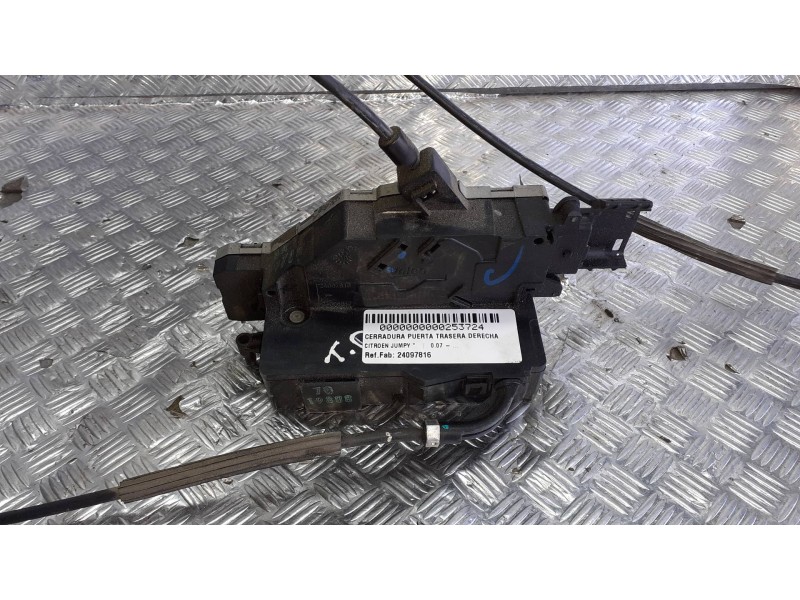 Recambio de cerradura puerta trasera derecha para citroen jumpy referencia OEM IAM 24097816 6 PINES ELECTRICA