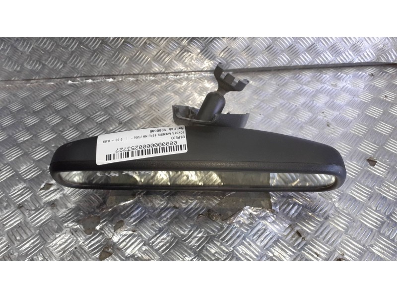 Recambio de espejo para toyota avensis berlina (t25) referencia OEM IAM 9050685 5 PINES ESPEJO INTERIOR