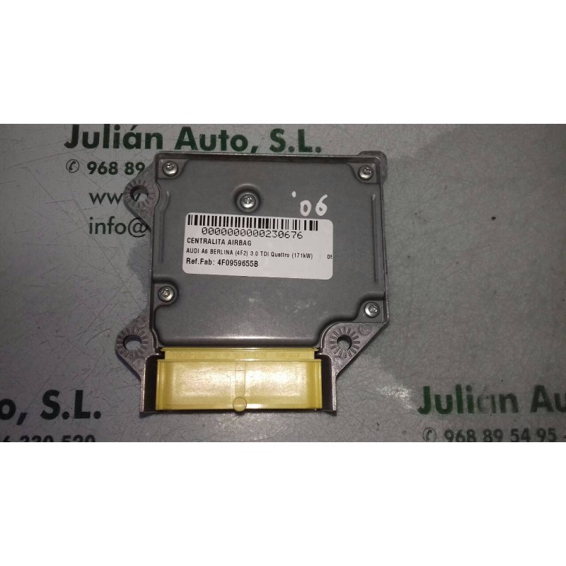Recambio de centralita airbag para audi a6 berlina (4f2) 3.0 tdi quattro (171kw) referencia OEM IAM 4F0959655B SW4F0910655E 