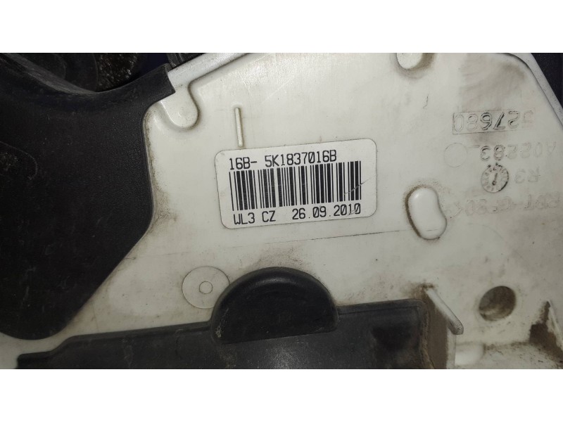Recambio de cerradura puerta delantera derecha para volkswagen sharan (7n1) referencia OEM IAM 5K1837016B 7 PINES ELECTRICA