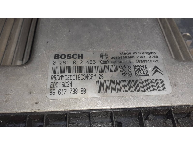 Recambio de centralita motor uce para citroen xsara picasso referencia OEM IAM 9661773880  0281012466