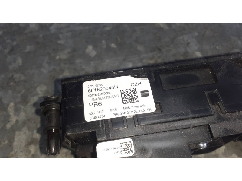 Recambio de mando climatizador para seat ibiza kj referencia OEM IAM 6F1820045H  