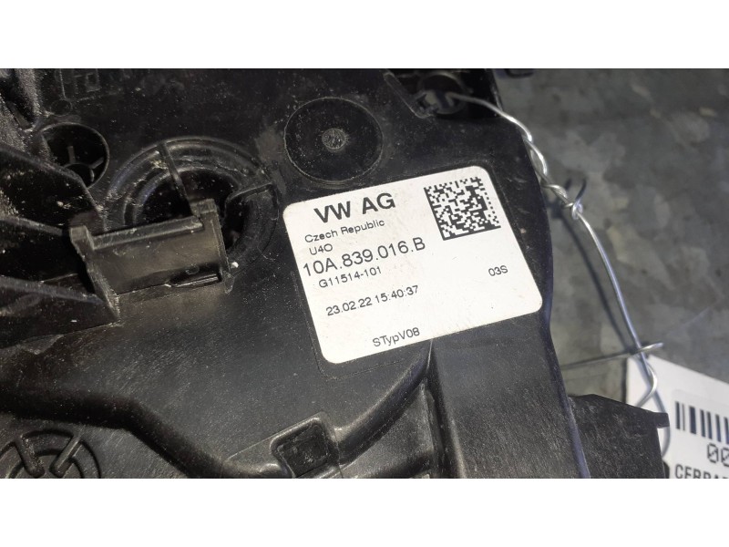 Recambio de cerradura puerta trasera derecha para seat ibiza kj referencia OEM IAM 10A839016B 5 PINES ELECTRICA