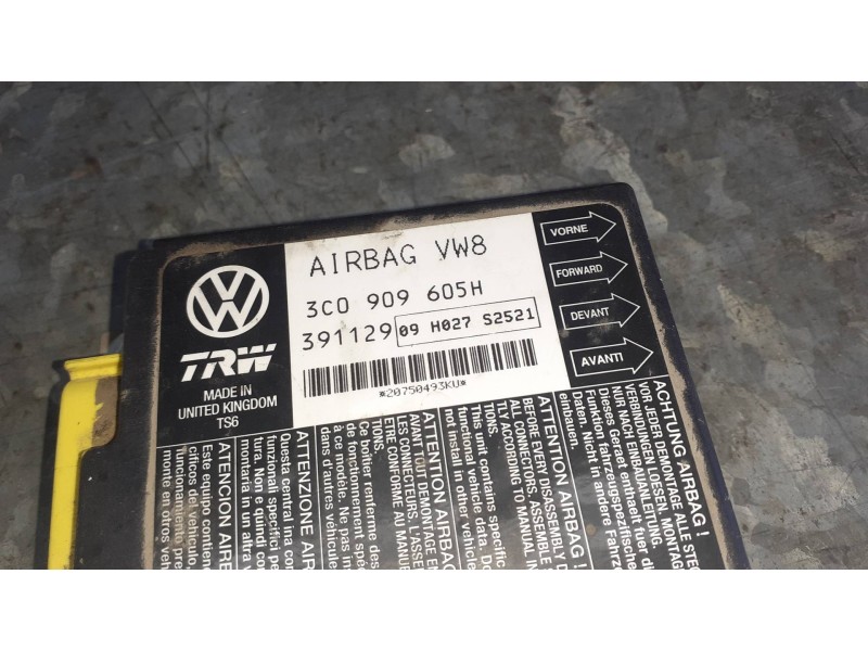 Recambio de centralita airbag para seat leon (1p1) referencia OEM IAM 3C0909605H  
