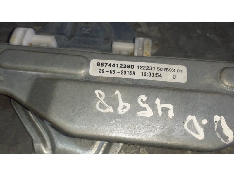 Recambio de elevalunas delantero derecho para citroen c-elysée referencia OEM IAM 9674412380 430100E0 ELECTRICO