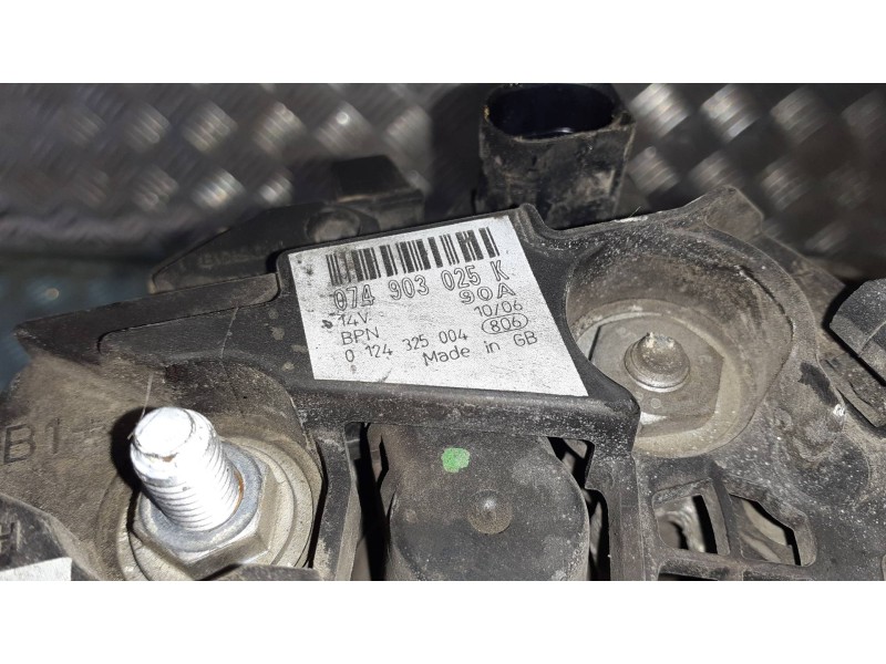 Recambio de alternador para volkswagen lt caja cerrada / combi (mod. 1997) referencia OEM IAM 074903025K  90A